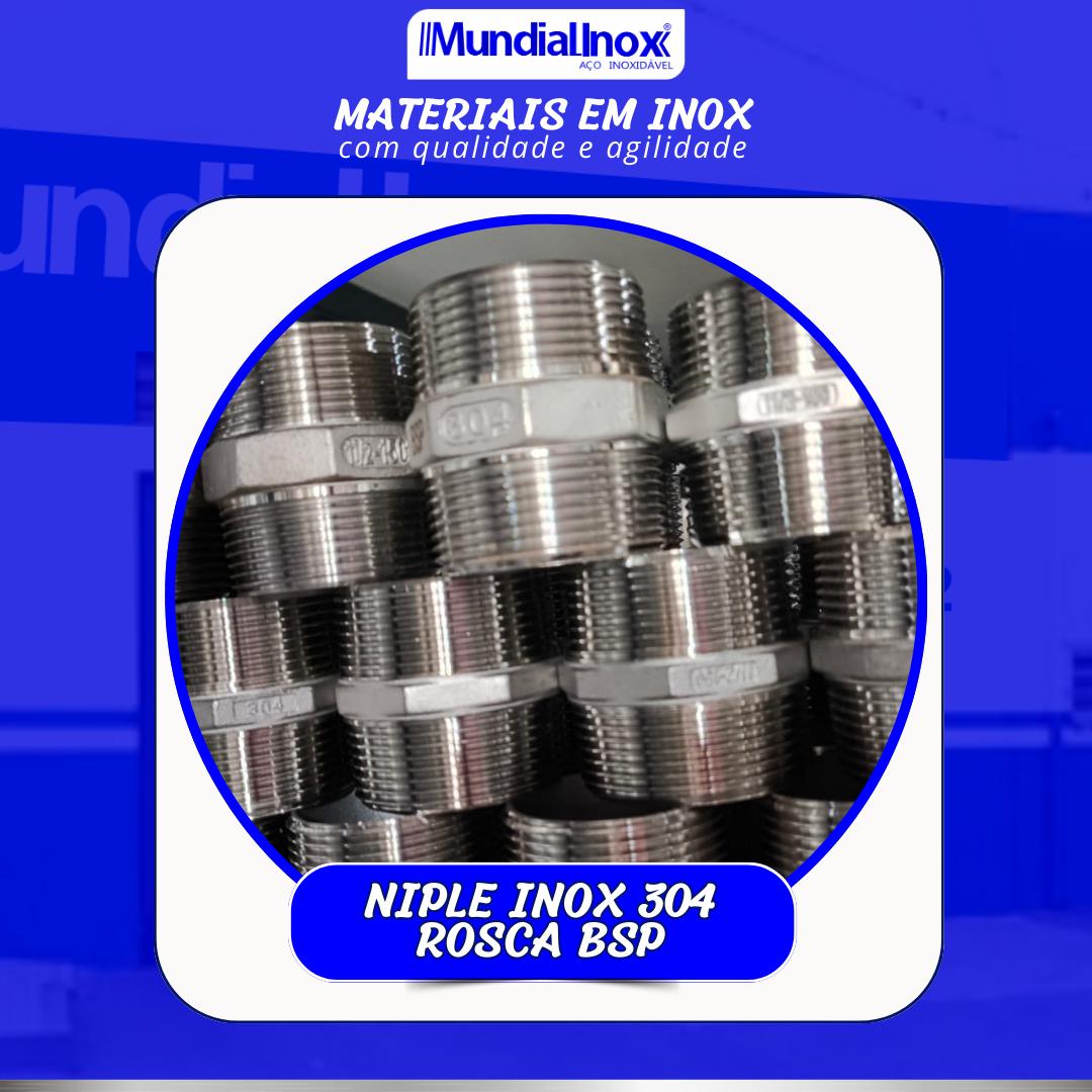 NIPLE INOX 304 ROSCA BSP 