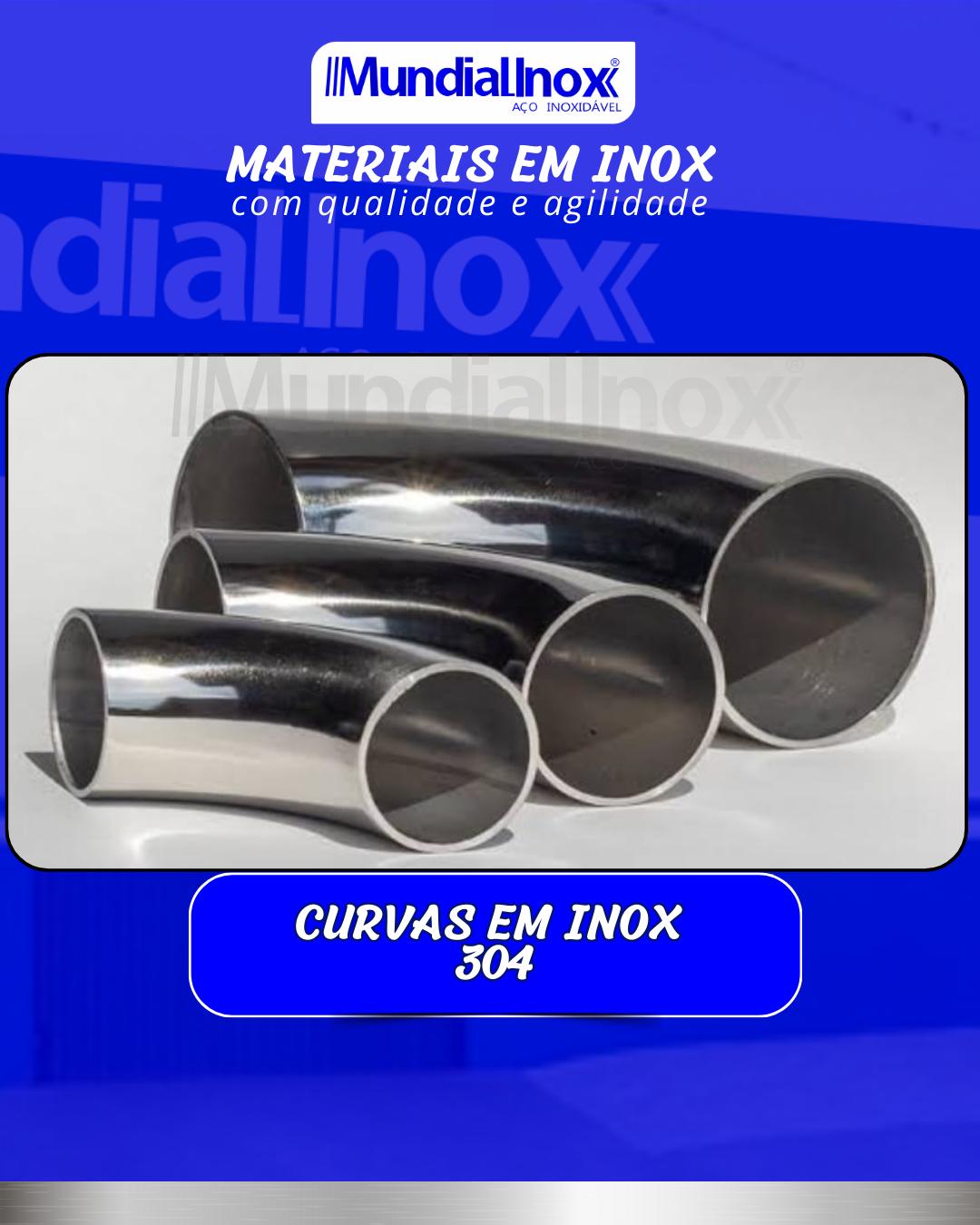 CURVA EM INOX 304